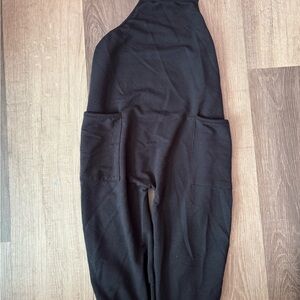 Black Sleeveless Jumpsuit with Pockets